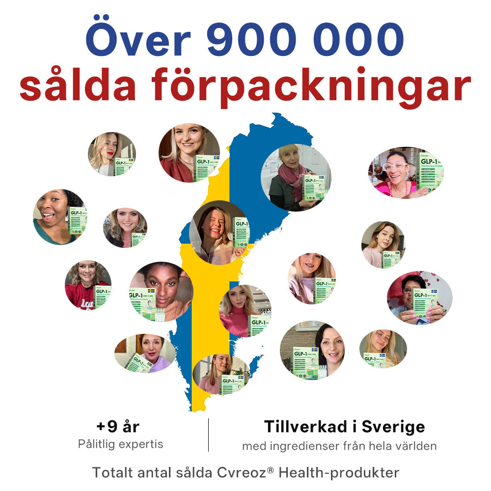 Officiell butik | CVREOZ® GLP-1 Sex-i-Ett Hälsolösning Oral Vätska (Bara en gång om dagen, synliga resultat på 7 dagar) För övervikt, hjärt- och kärlhälsa, diabetes, sömnapné, tarmhälsa, ledbesvär och mer därtill.